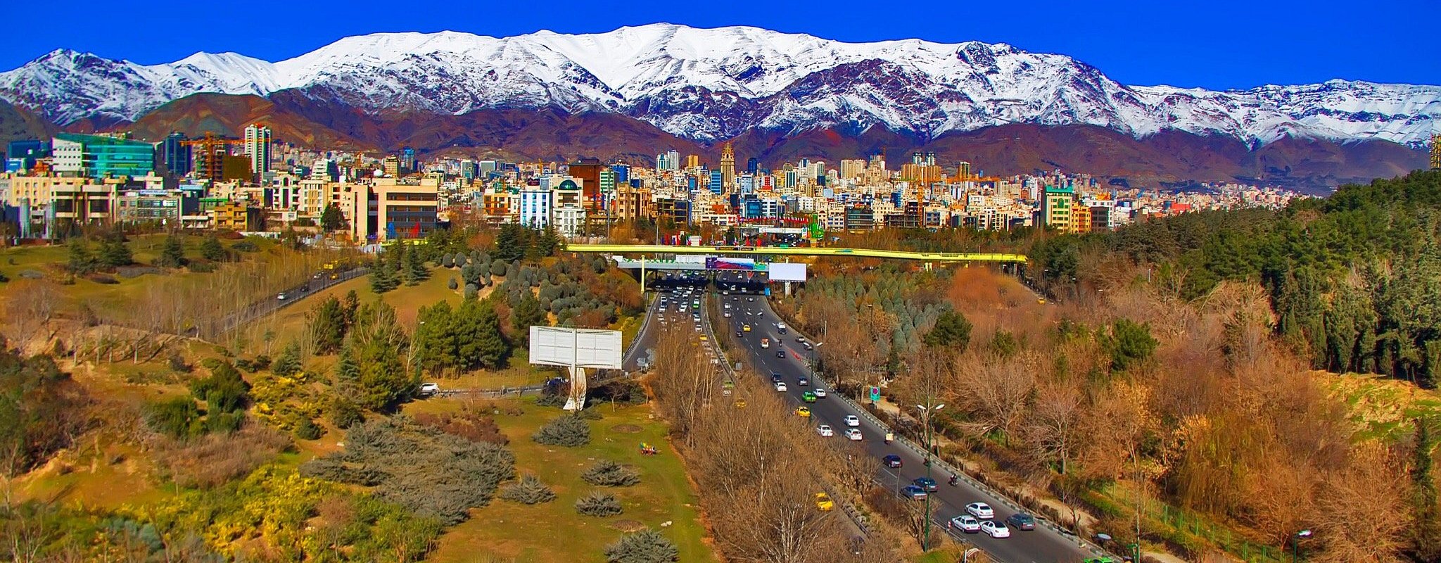 Tehran mountains Tabiaat bridge 